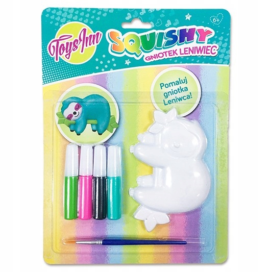 Stnux Leniwiec squishy do pomalowania gniotek