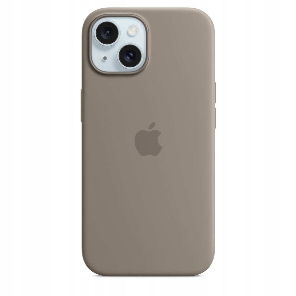 Silikonový kryt Magnetický na iPhone 15 Clay jílově šedý