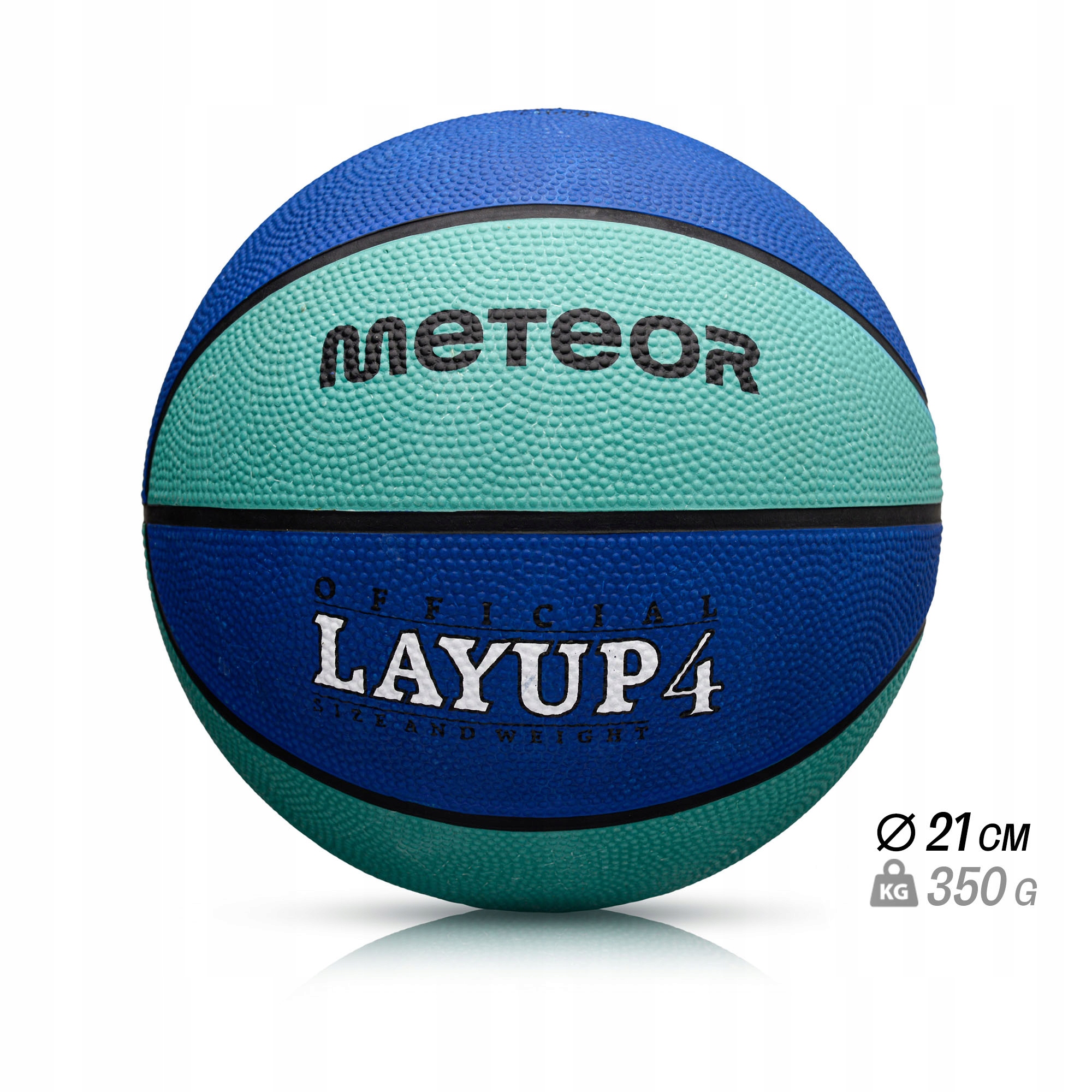 PIŁKA KOSZOWA DO KOSZYKÓWKI DLA DZIECI 3-10 lat METEOR LAYUP #4 gumowa Model Layup