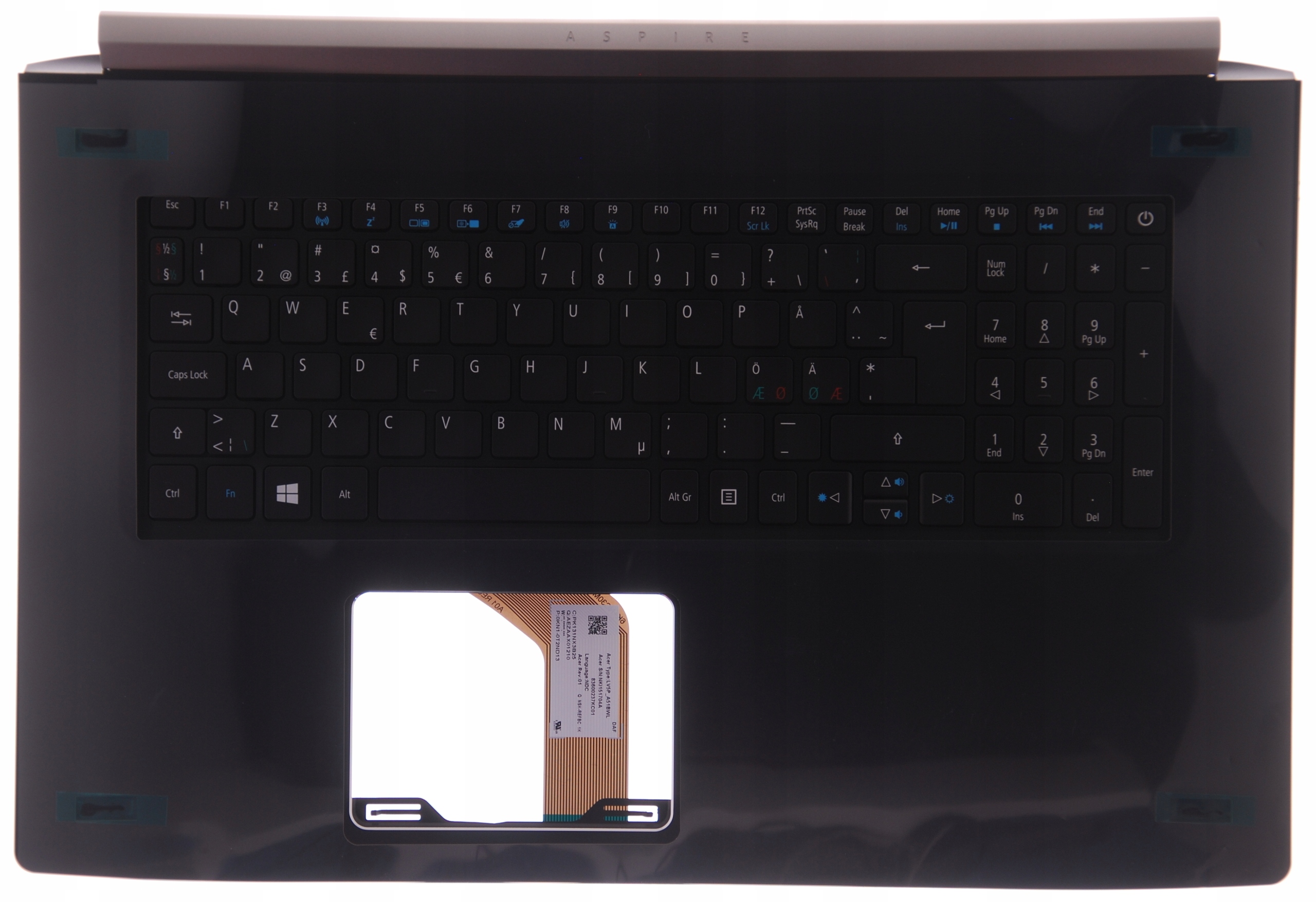Palmrest s klávesnicí Acer Aspire A717-71G Se No Dk A+