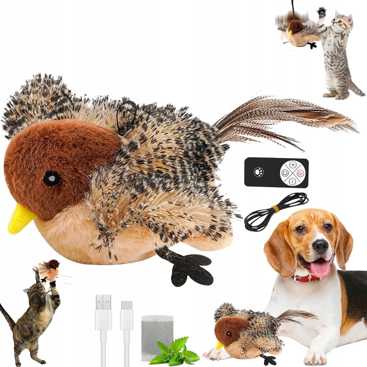 Levně Interaktivní Usb Hračka Hračka pro Pro Kočky s Usb dálkovým ovládáním