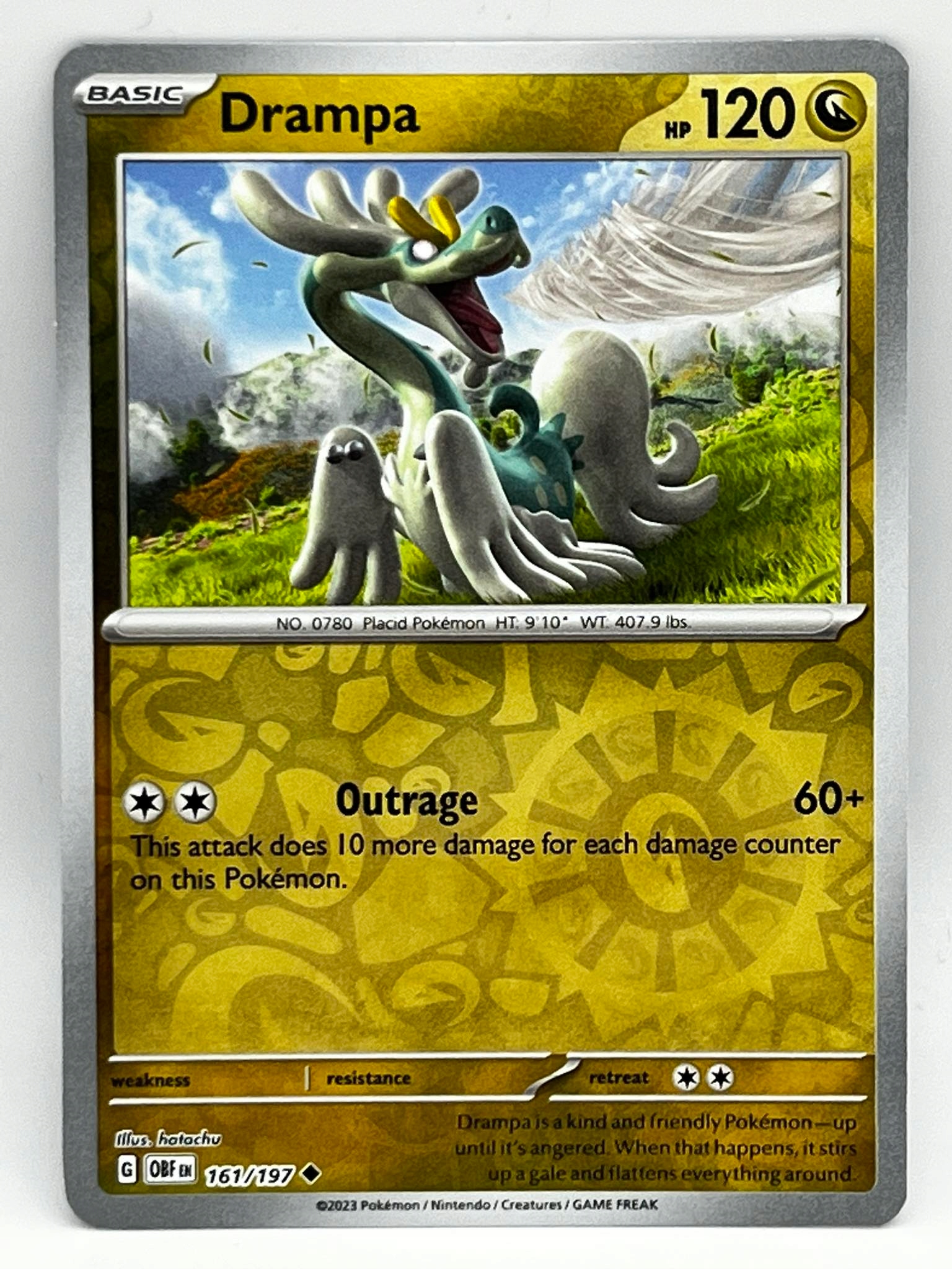 Karty Pokemon (OBF 161) Drampa (R)  Cena  Opinie - Allegro