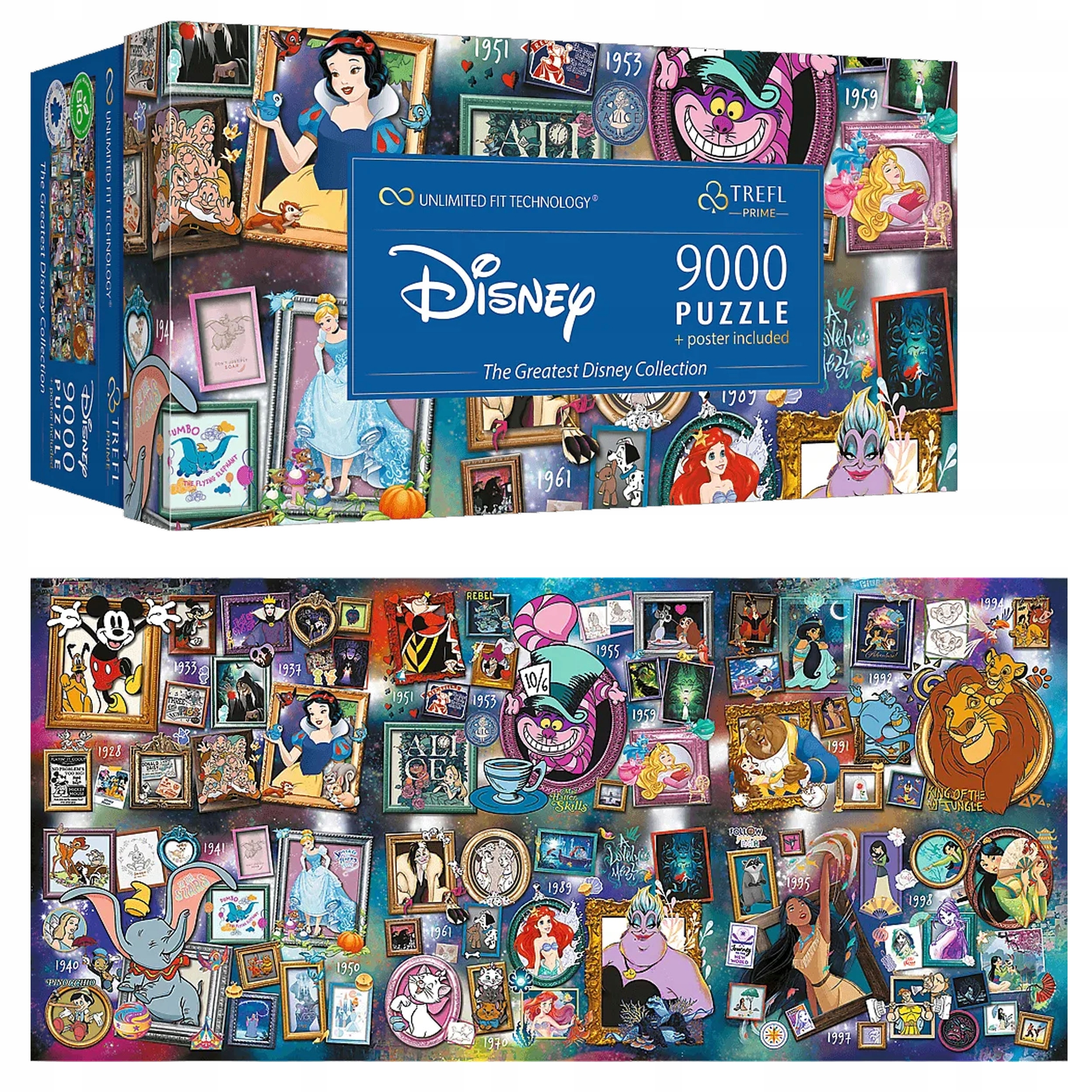 Puzzle 9000 El. The Greatest Disney Collection Uft Prime 81020 Trefl