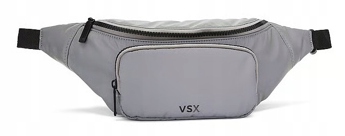 Sportovní taška přes rameno Victoria's Secret, stříbrná, reflexní