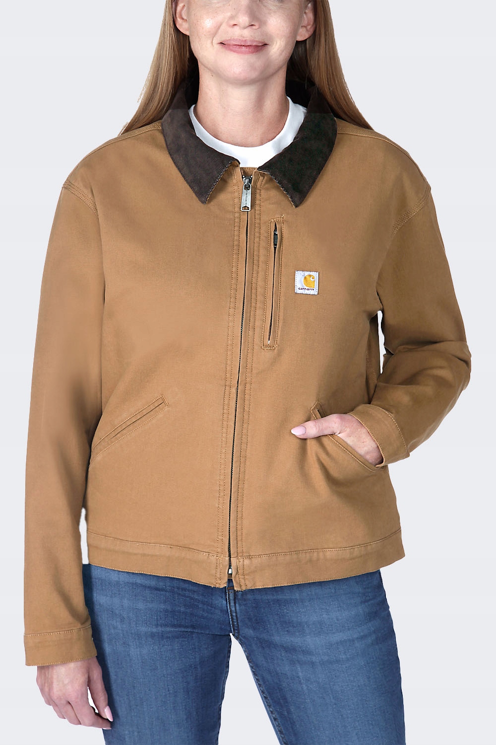 Dámská bunda Carhartt Detroit Rugged Canvas Brown