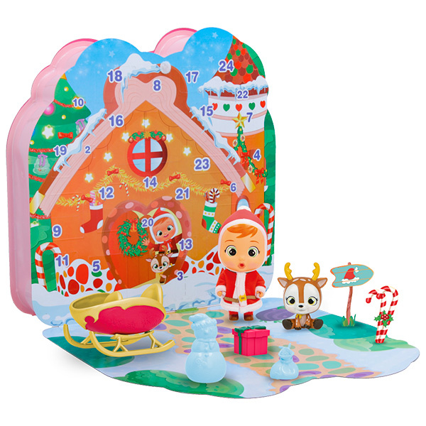 Адвент-календарь Cry Babies Magic Tears Claus, кукла, олень и 24 сюрприза, от 3 лет — фото 2