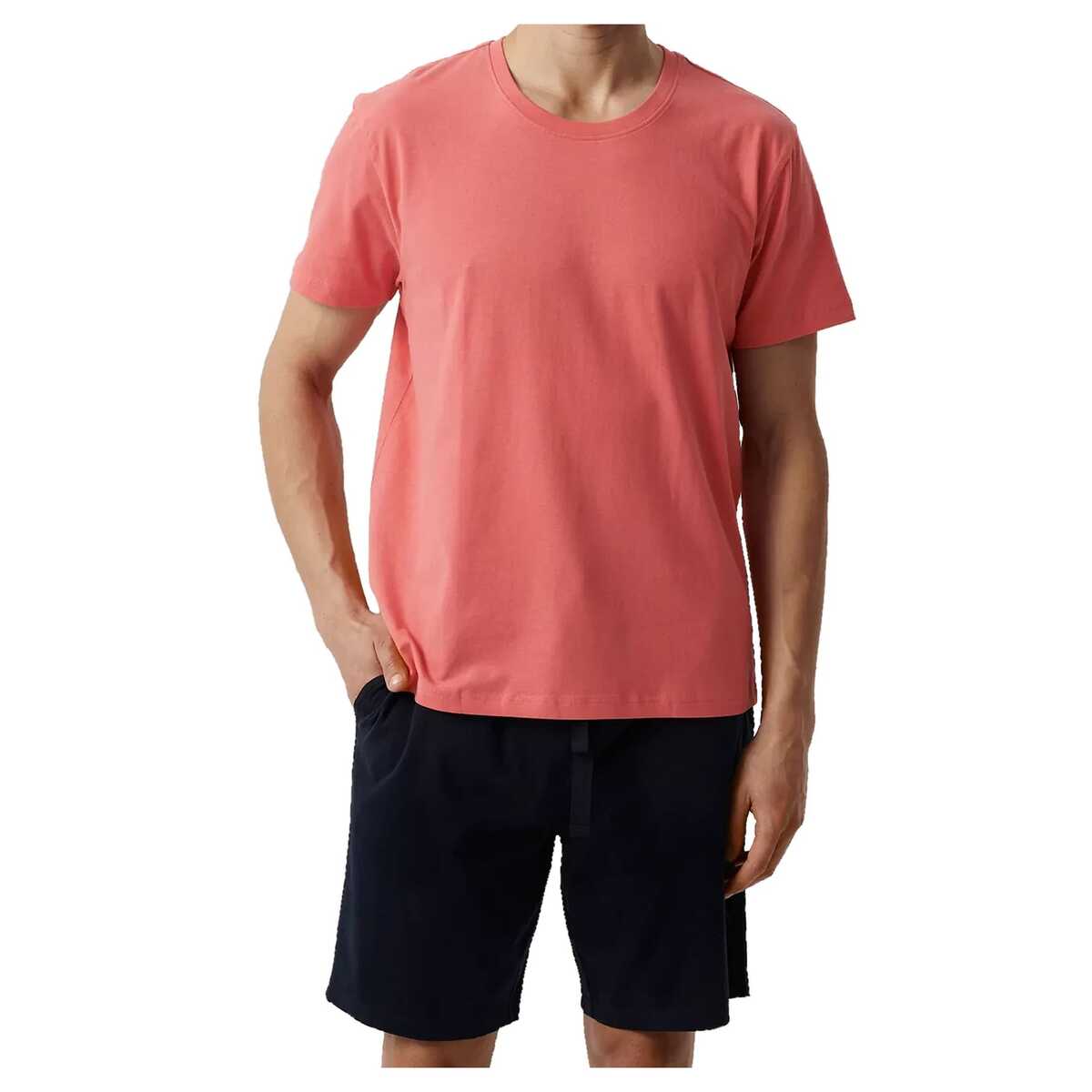 Atlantic Pánské bavlněné pyžamo s krátkým rukávem, pohodlné, 379 kor/hra, velikost S