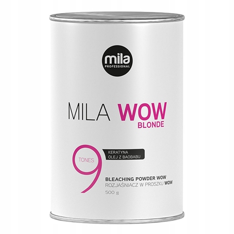 MilaProfessional Bleaching Powder Power Wow Rozjaśniacz do Włosów 9 tonów