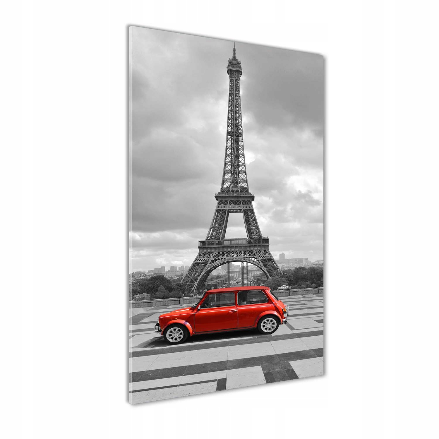

Foto obraz akrylowy Wieża Eiffla auto 50x100 cm