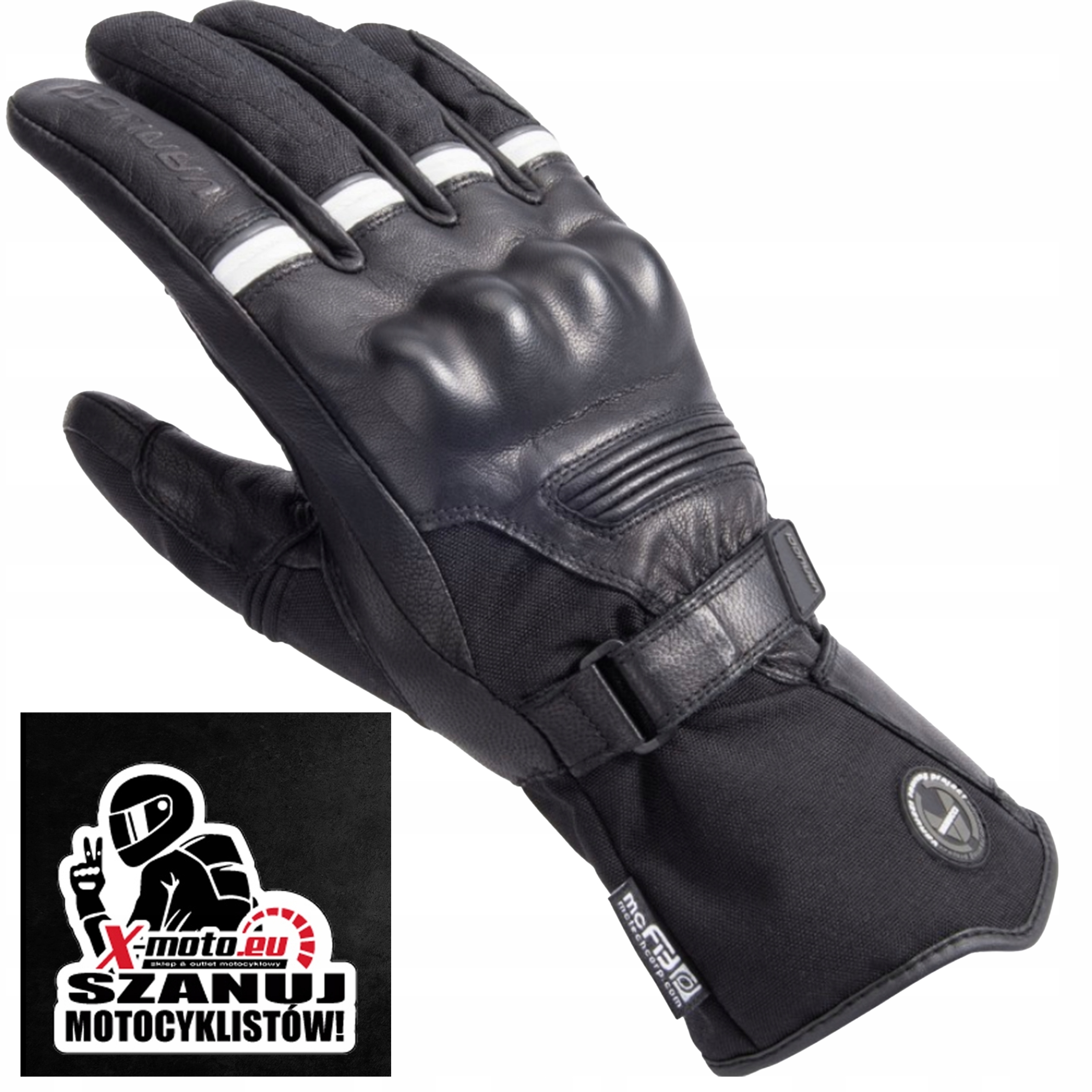 Motocyklové rukavice Turistické Motocyklové Kožené Voděodolné Pánské