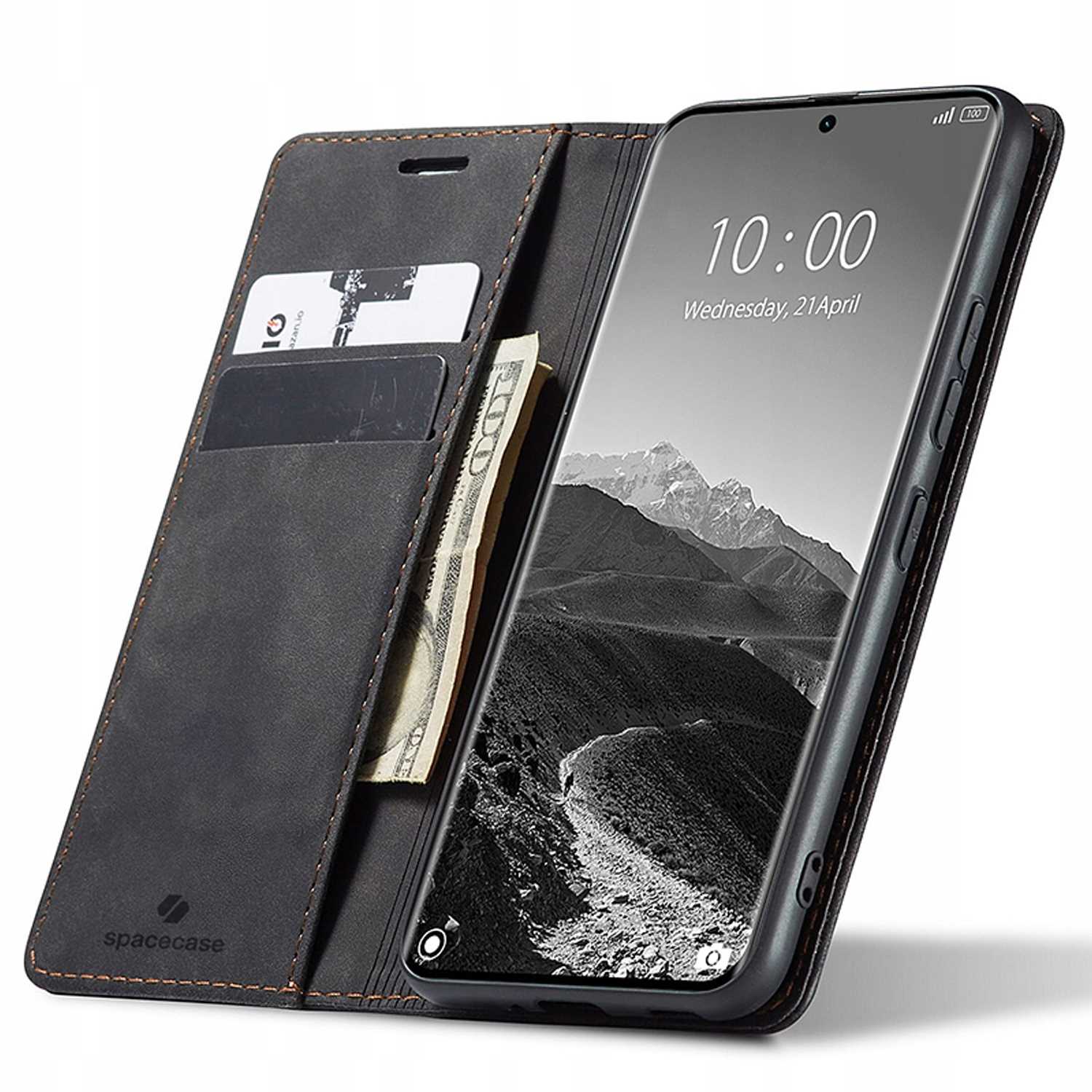 Spacecase Peněženkové pouzdro Poco X7 Pro 5G černé
