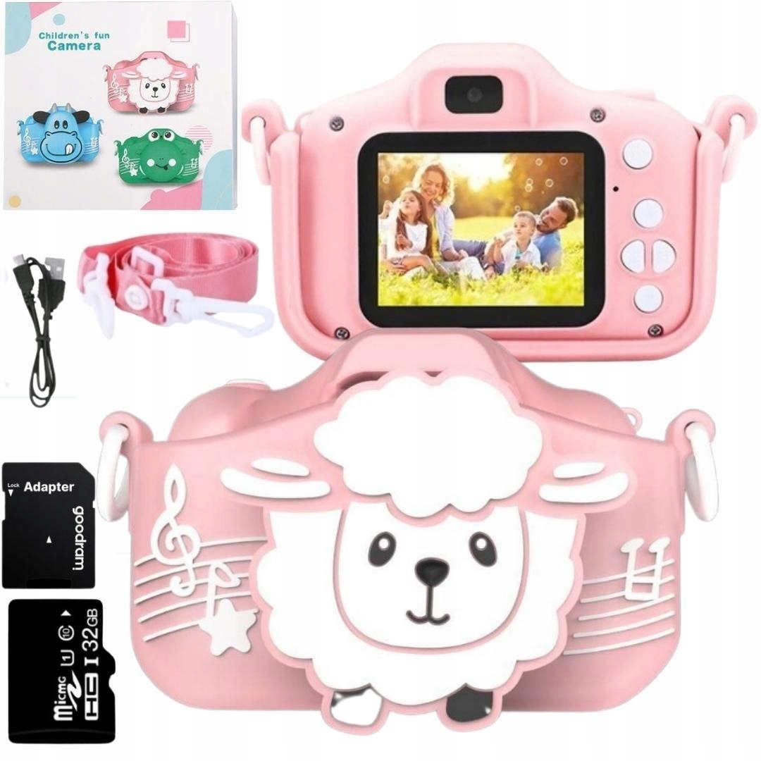 

Aparat Dla Dzieci Kamera Owca 40Mpx Karta 32GB