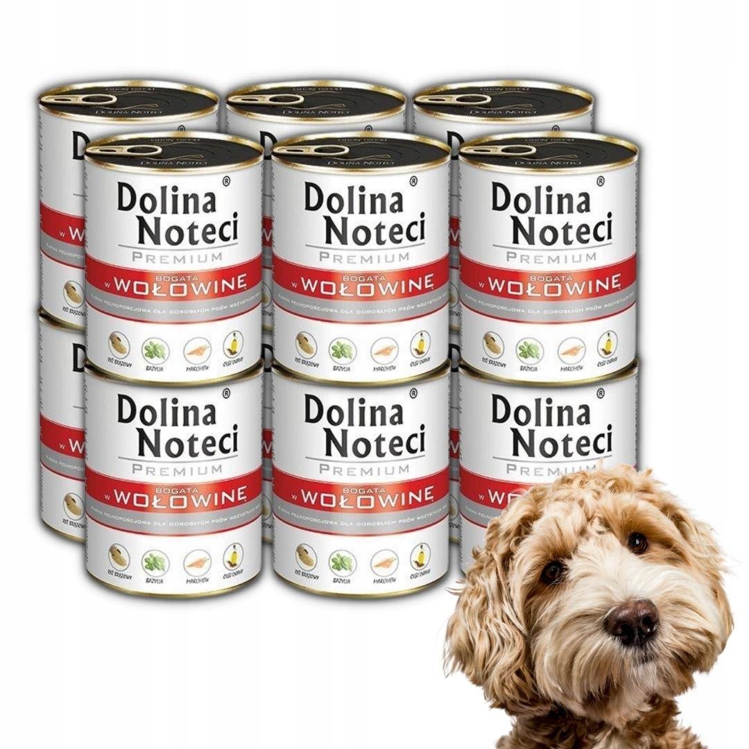 Levně Dolina Noteci Vlhké Krmivo S Hovězím Masem 12x400g