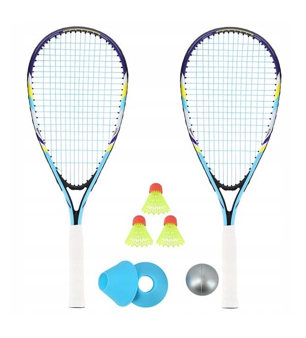Speed Badminton Rakiety Lotki Piłka Znaczniki Crossminton Speedminton Torba
