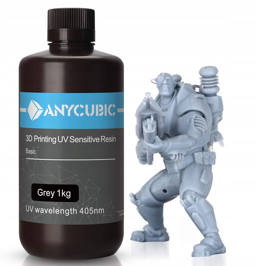 

Oryginalna Żywica Uv Anycubic 1 Litr Grey Szara
