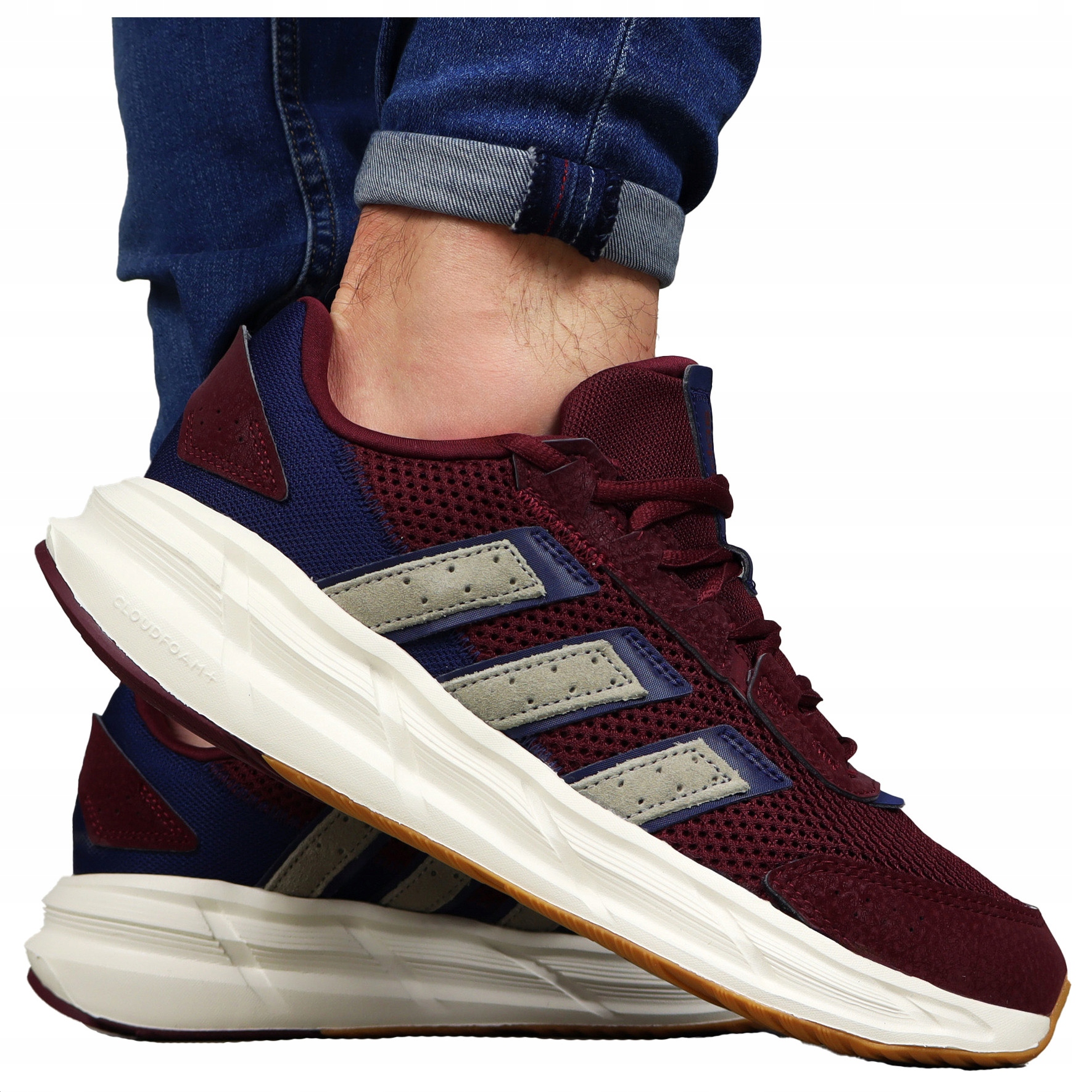 Adidas pánské běžecké sportovní tréninkové boty Pohodlné do práce Vínové