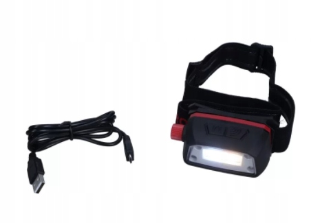 ROOKS LAMPKA CZOŁOWA CZOŁÓWKA LED 250 LM SENSOR Waga produktu z opakowaniem jednostkowym 0.18 kg