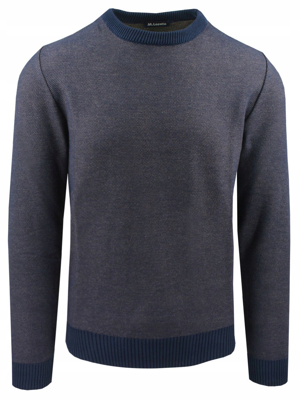 Svetr pro muže Lasota U-Neck, Melanžový úplet XL