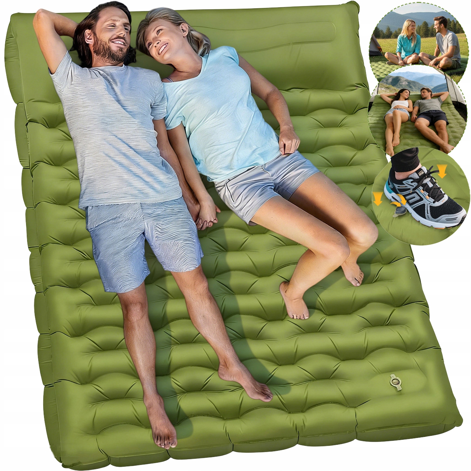 Matrace S Kempingovým Polštářem, Rolovací Podložka, Prodyšná