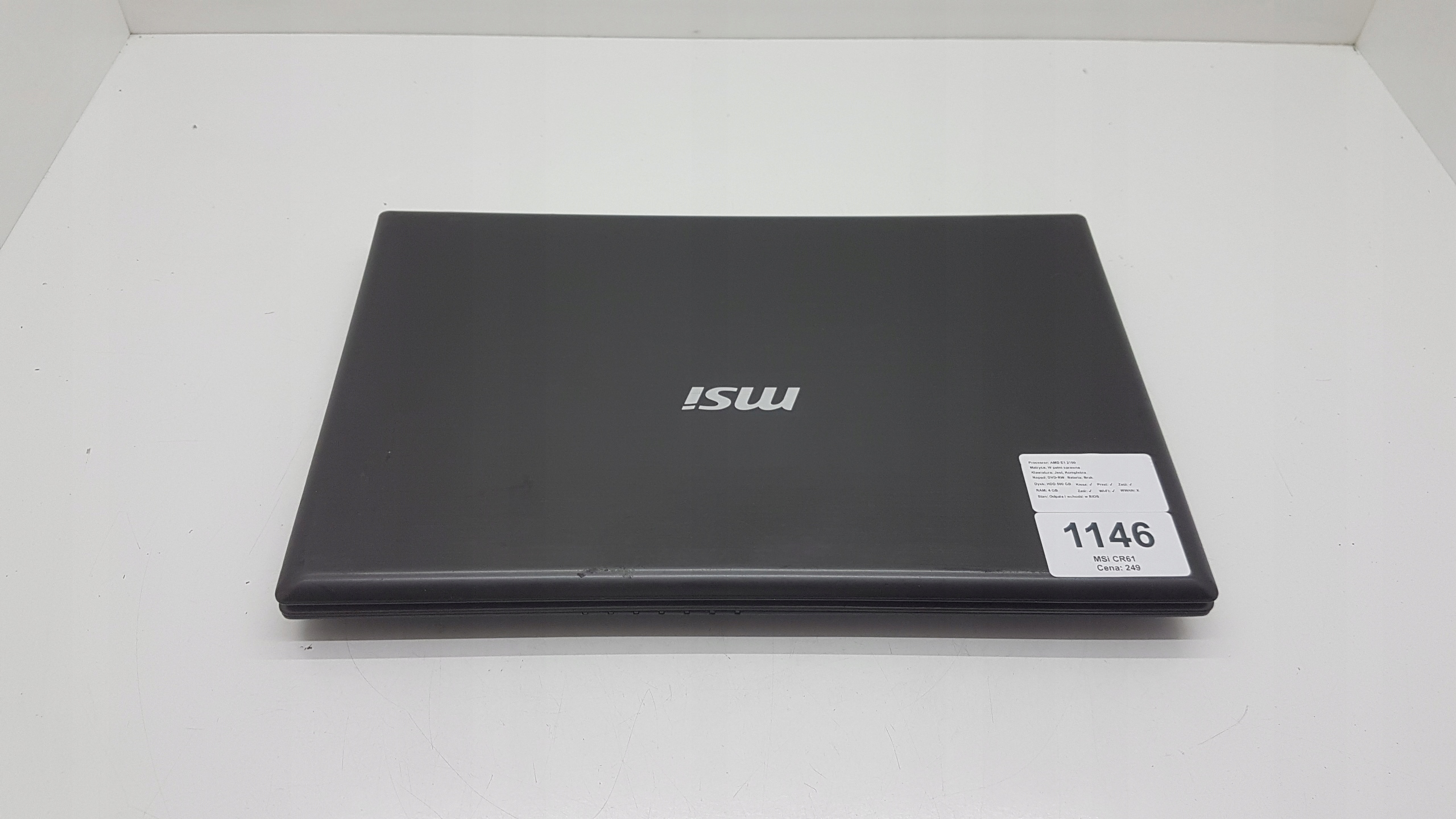 Notebook MSi CR61 (1146)