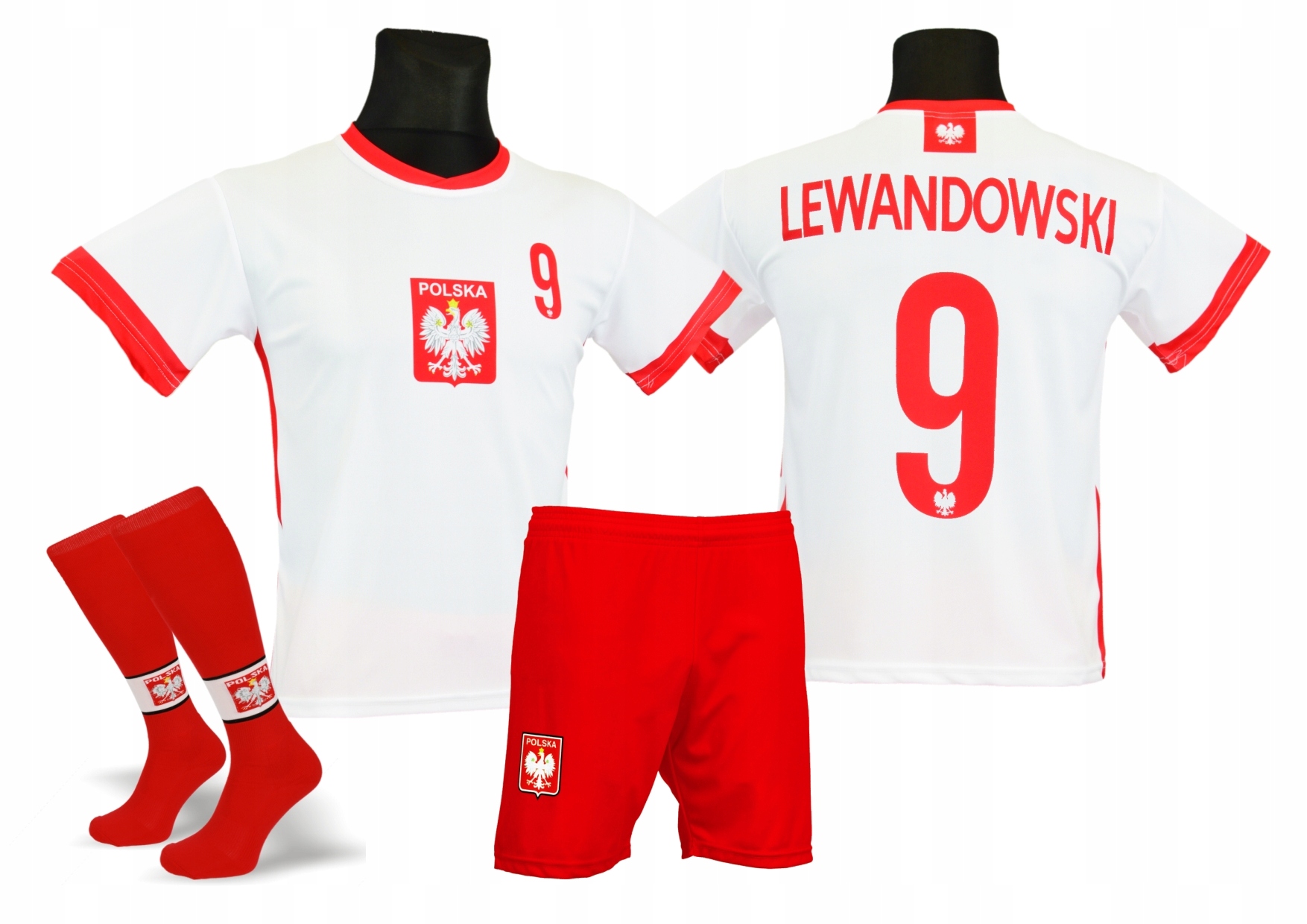 

Lewandowski Polska koszulka spodenki getry r. 104