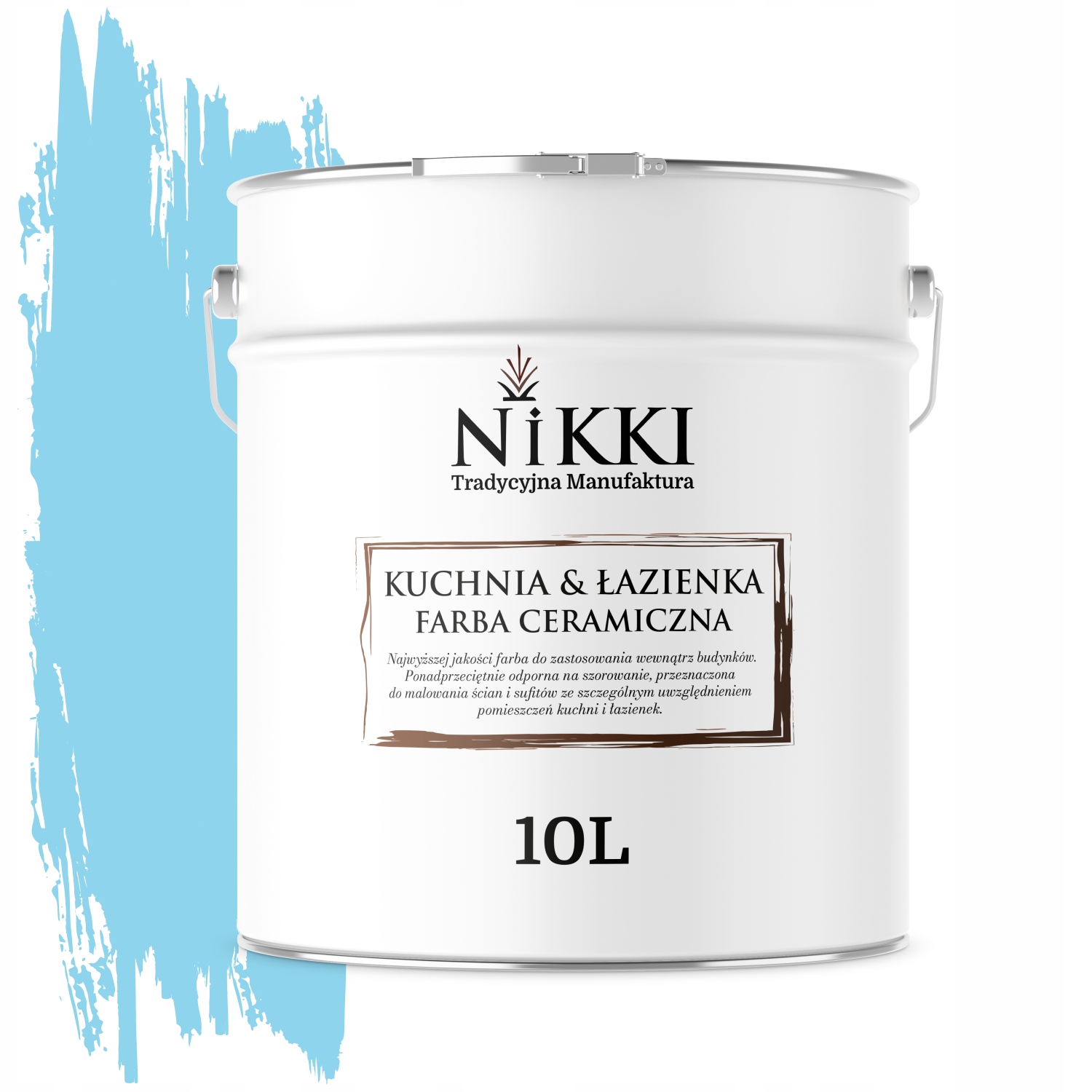 Keramická Farba Kuchyňa Kúpeľňa Svetlo Modrá H0361 Mat 10 L Nástenná