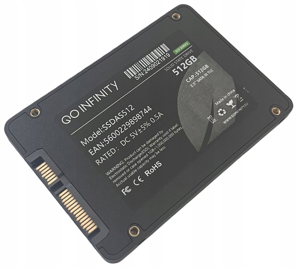 Nový Disk Infinity 512GB Ssd Sata 2,5 Tlc SSDAS512