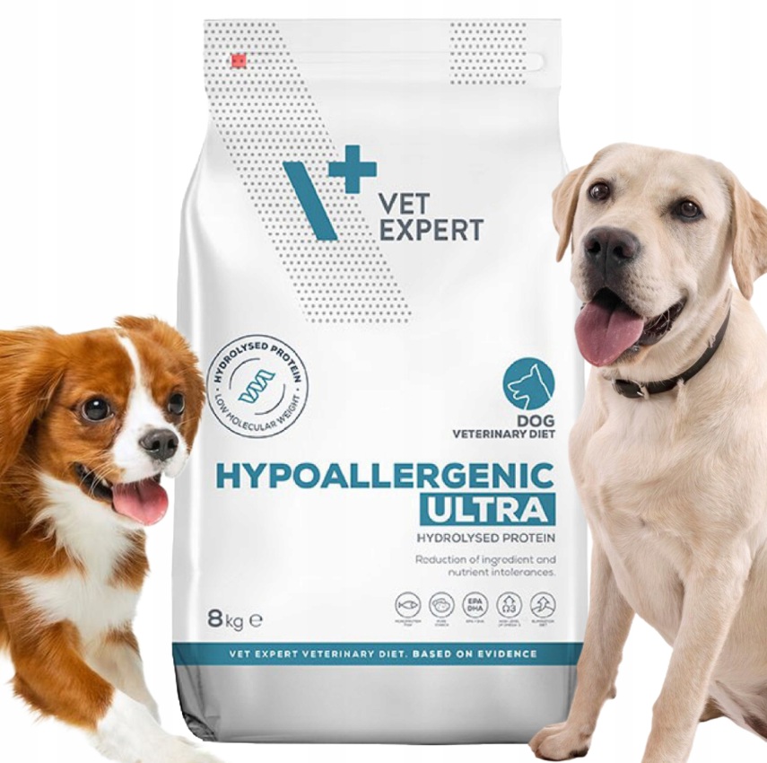 Levně Suché krmivo s rybou pro psy s alergií Vet Expert Hypoallergenic Ultra 8 kg