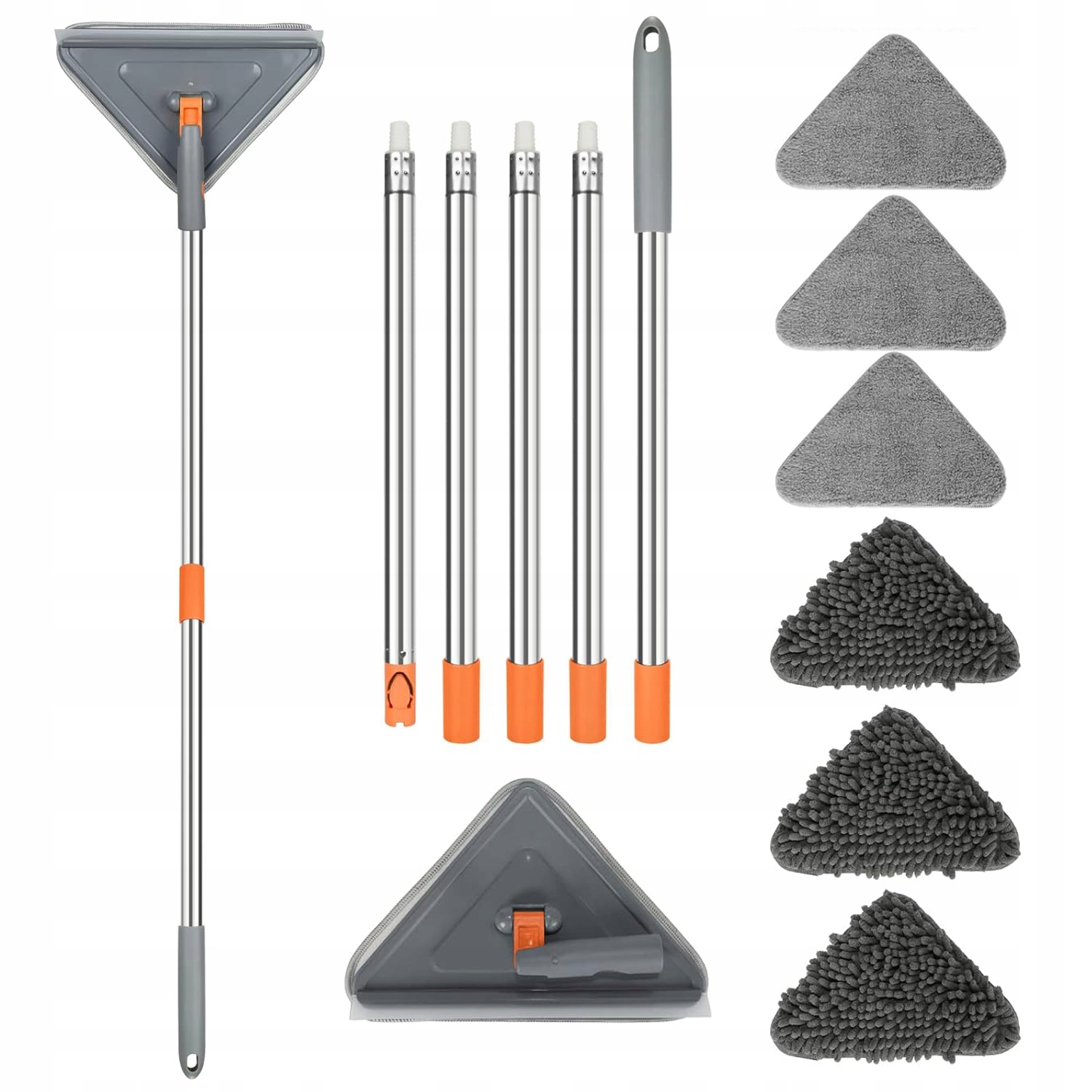 Levně Otočný, Nastavitelný Trojúhelníkový Čisticí Mop