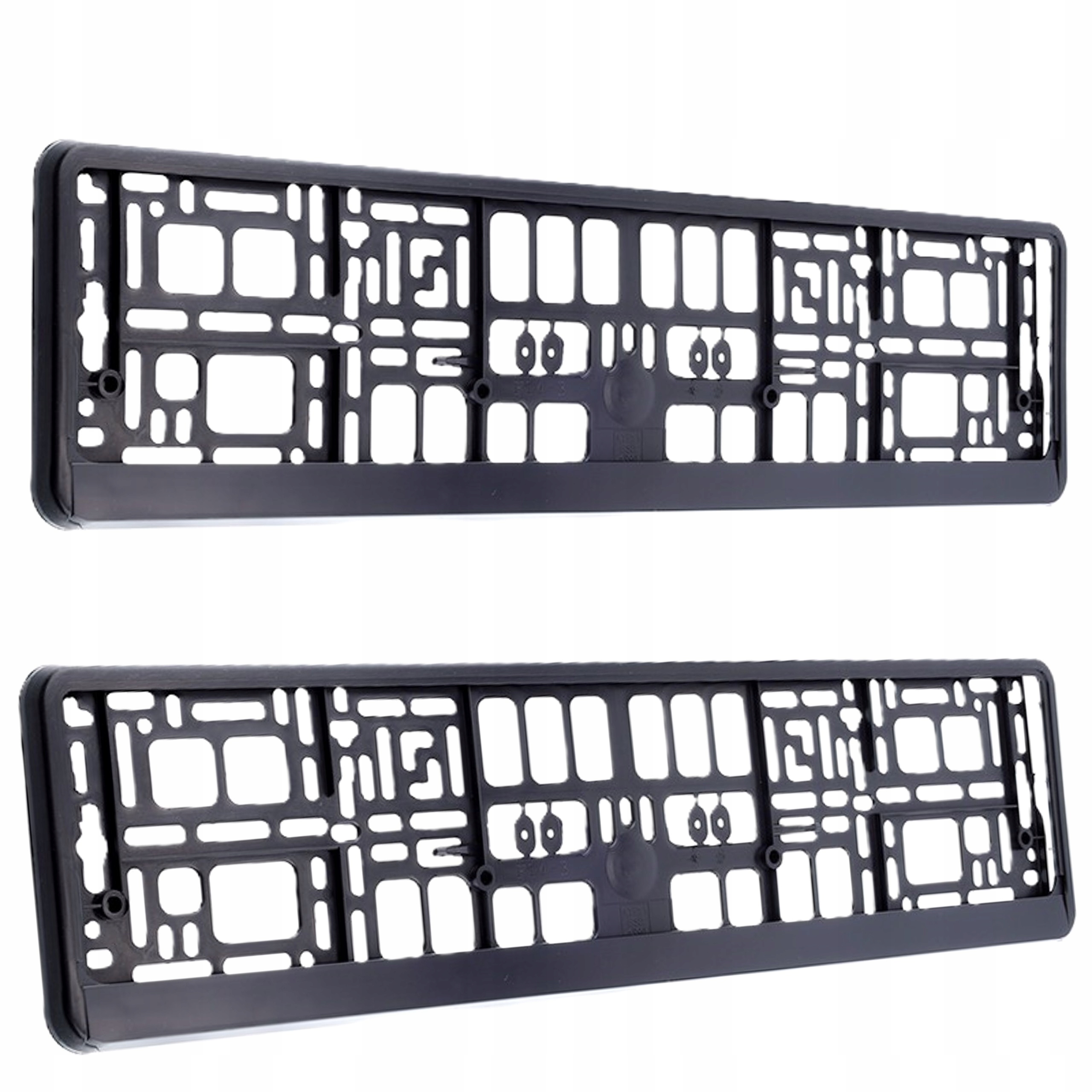 2x Ramka Pod Tablice Rejestracyjne Do Tablicy Rejestracyjnej Czarna