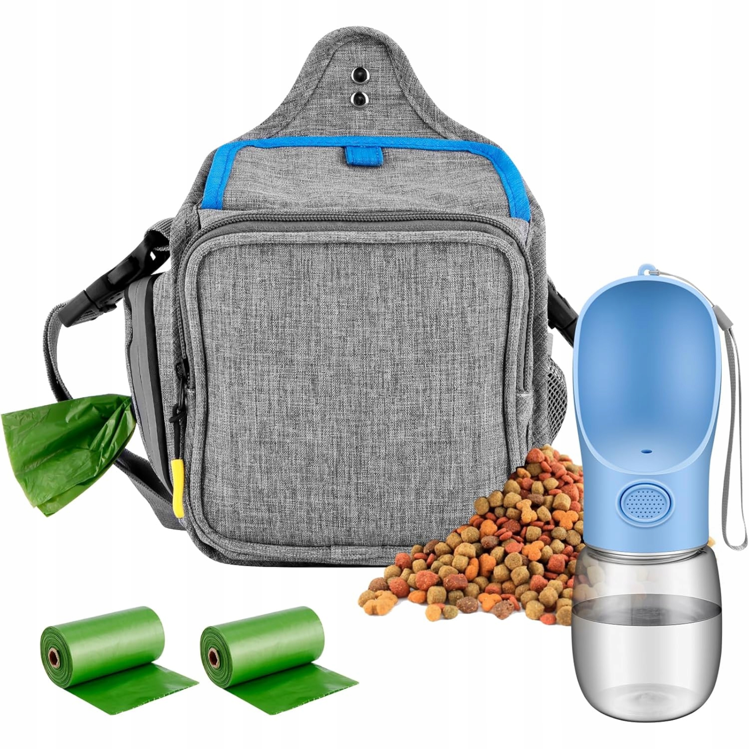 Levně Výcviková taška na pamlsky sada láhev pro psa držák na sáčky