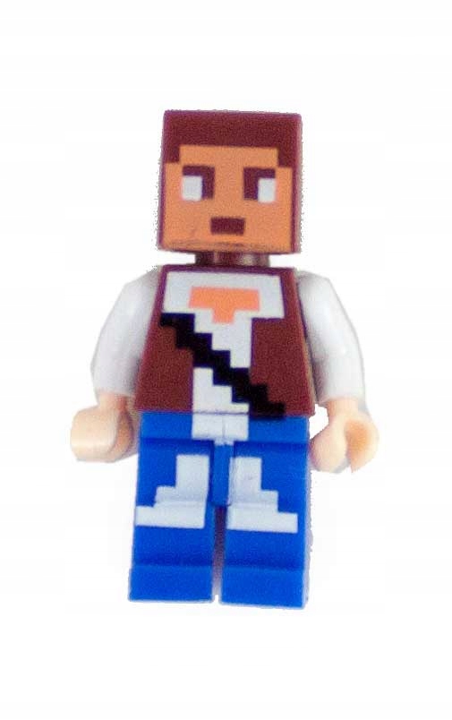 FIGURKI MINECRAFT ZESTAW STEVE ZOMBI KLOCKI Baterie 2xaa