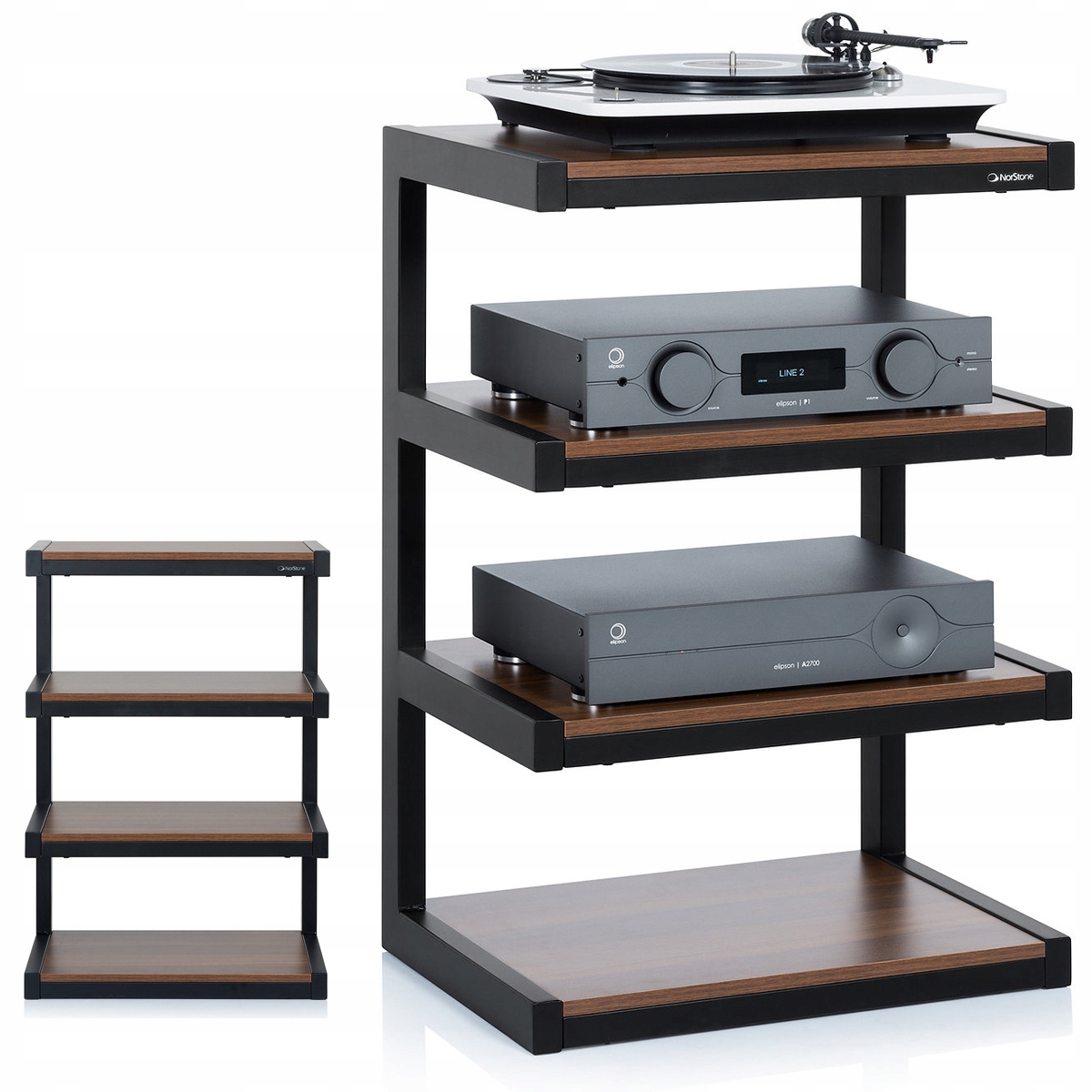 Stojak stolik RTV pod audio NorStone Esse HIFI - orzech (walnut)