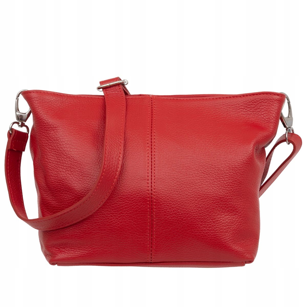Torebka Damska Skórzana Kaletnik Sosia Czerwona