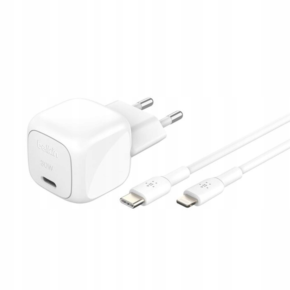 Belkin 30W Pd 3.1 Usb-c Wall Charger USB-C/Lightning kábel 1m White…