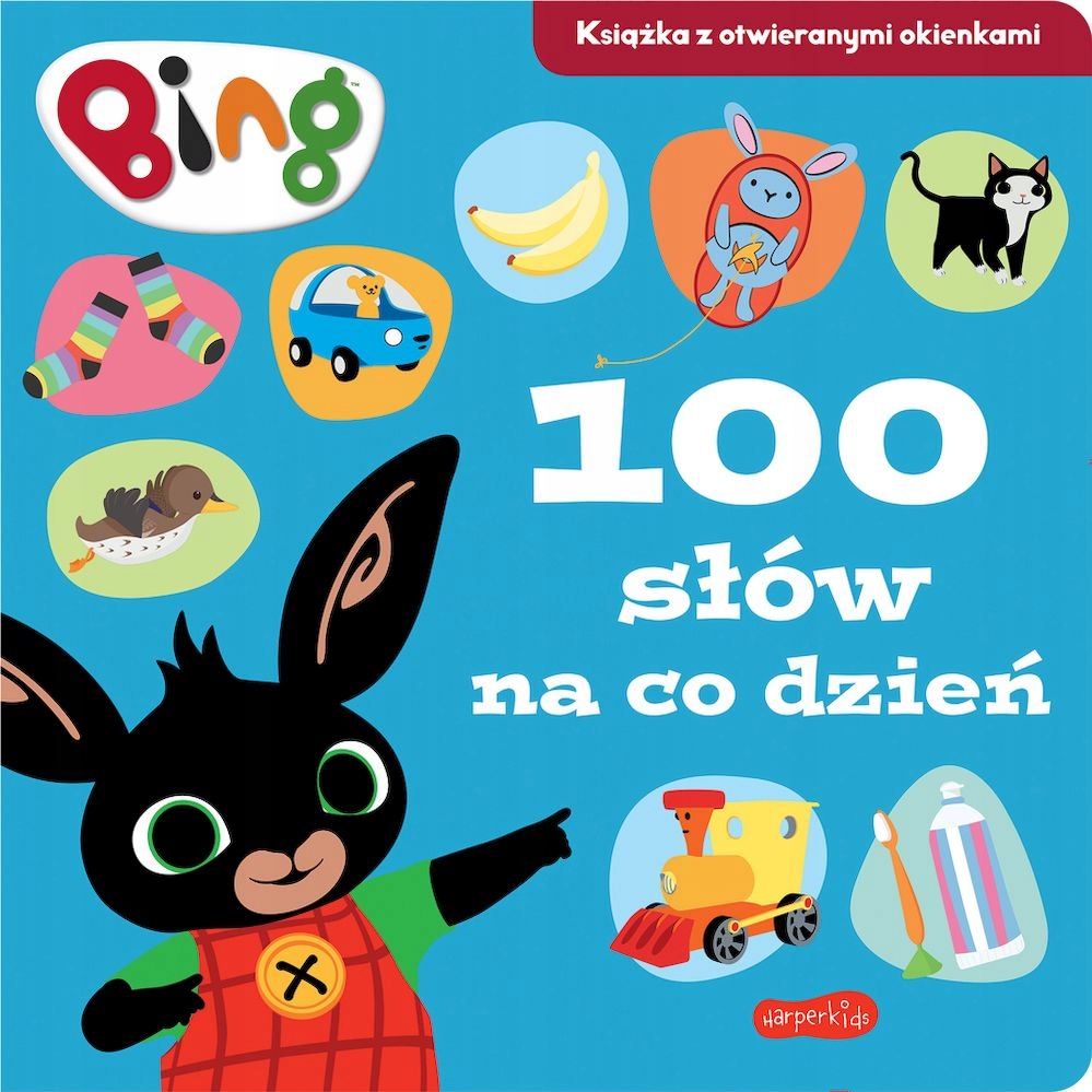

100 Słów Na Co Dzień Bing Książeczka z okienkami