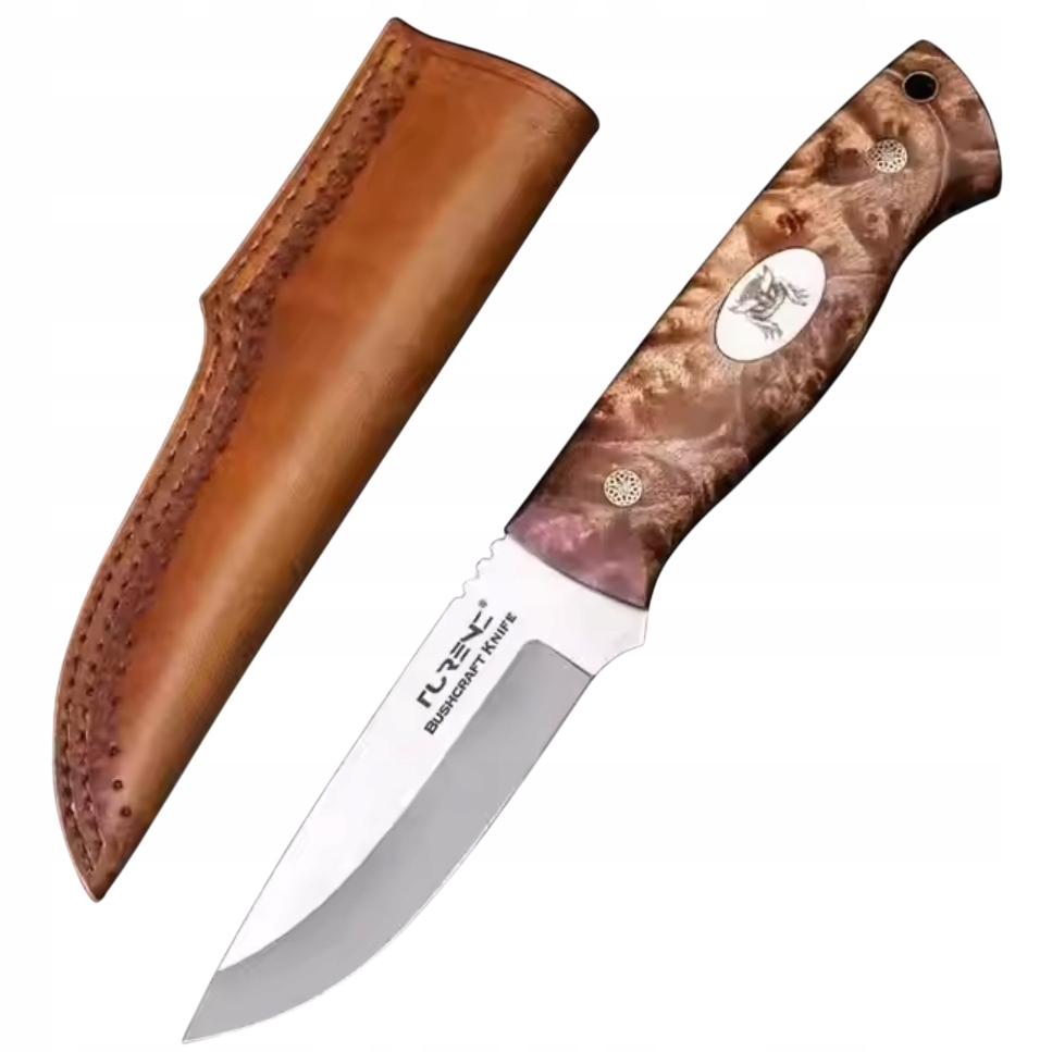 Nóż outdoorowy Masterpiece Rakuno Brązowy KP-35271