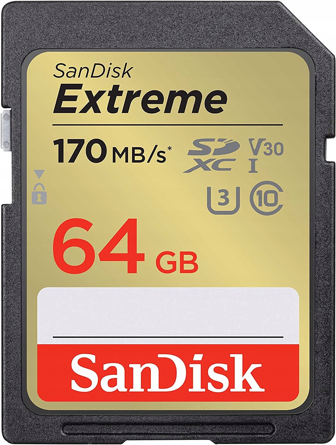 Karta pamięci Sdxc SanDisk Extreme 64GB 170/80MB/s C10 V30 Uhs-i U3