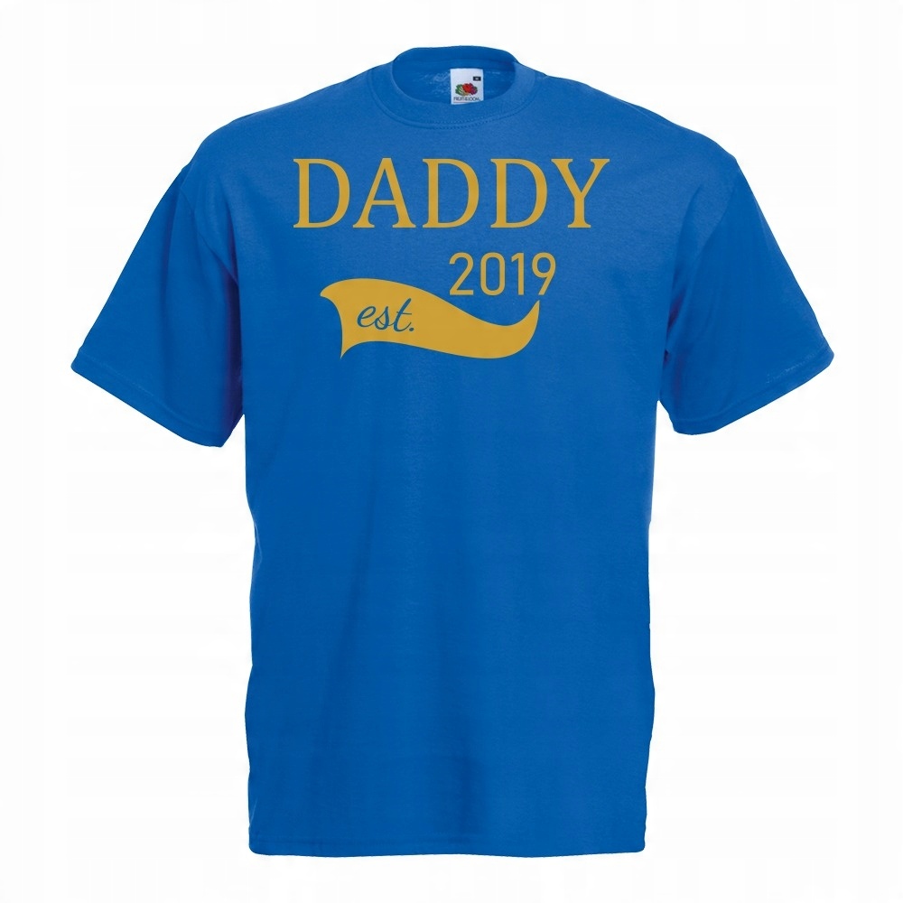 

Koszulka daddy est tata dzień ojca XL niebieska