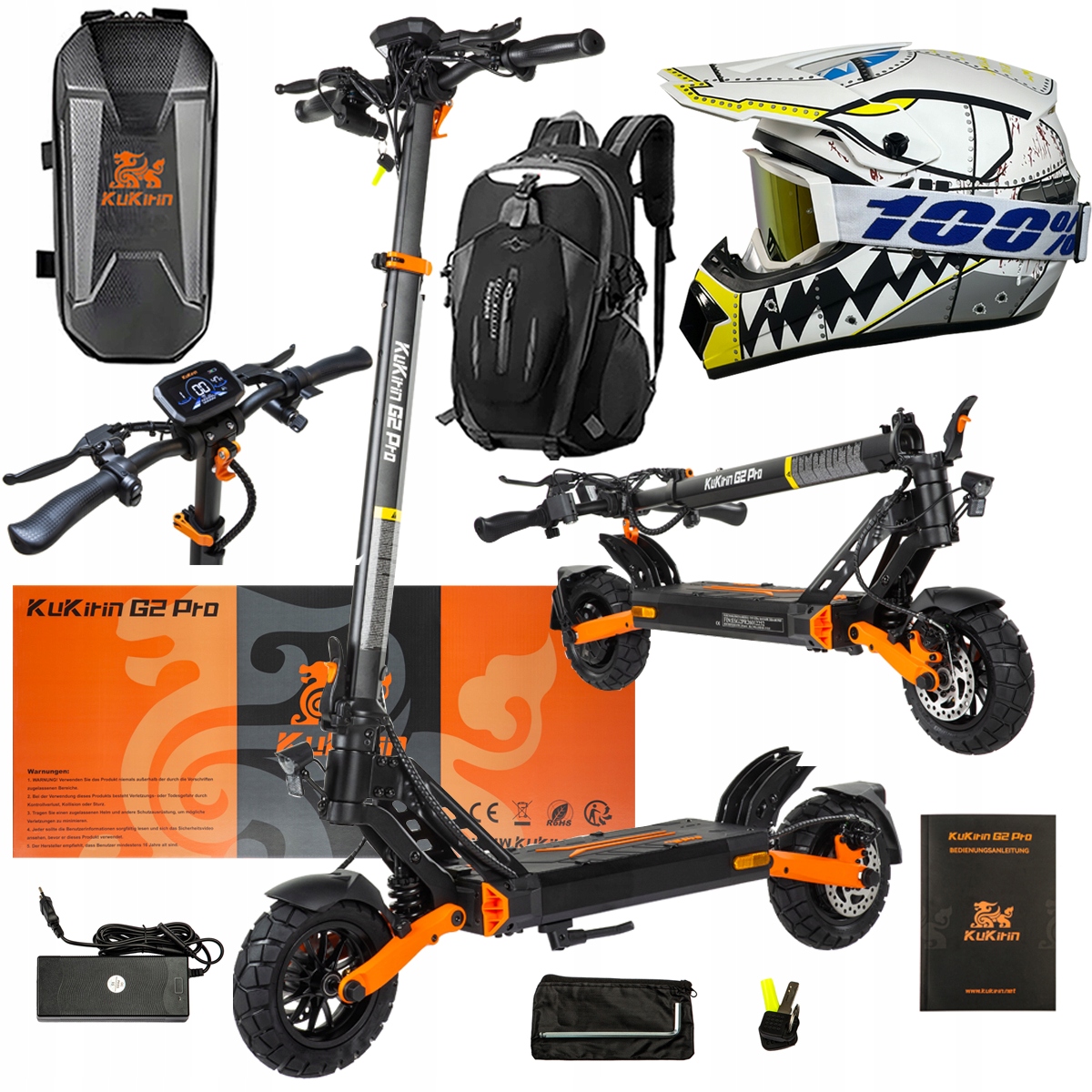 Pojazd Elektryczny KuKirin G2 Pro Abe 500w 48V 15.6AH 65KM 25KM/h +Dárek