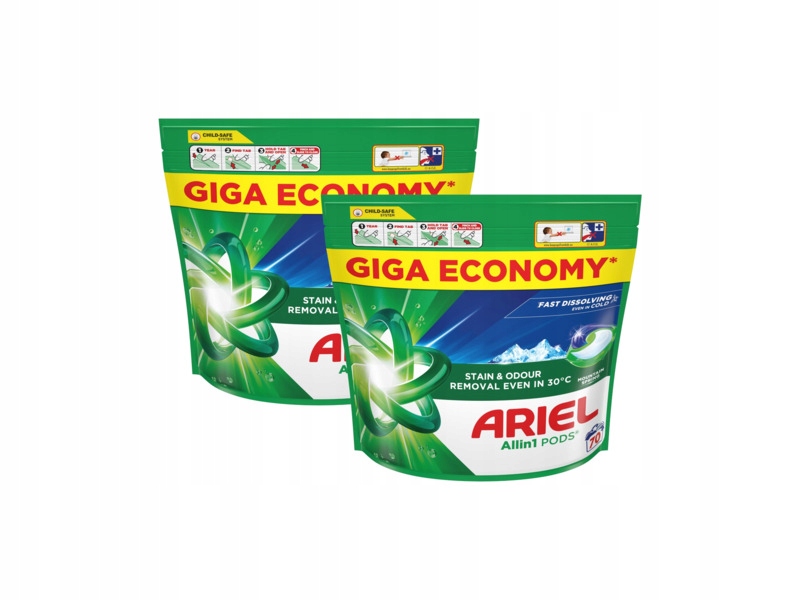 Kapsułki do prania Ariel All in 1 Pods Mountain Spring 2 x 70 szt.