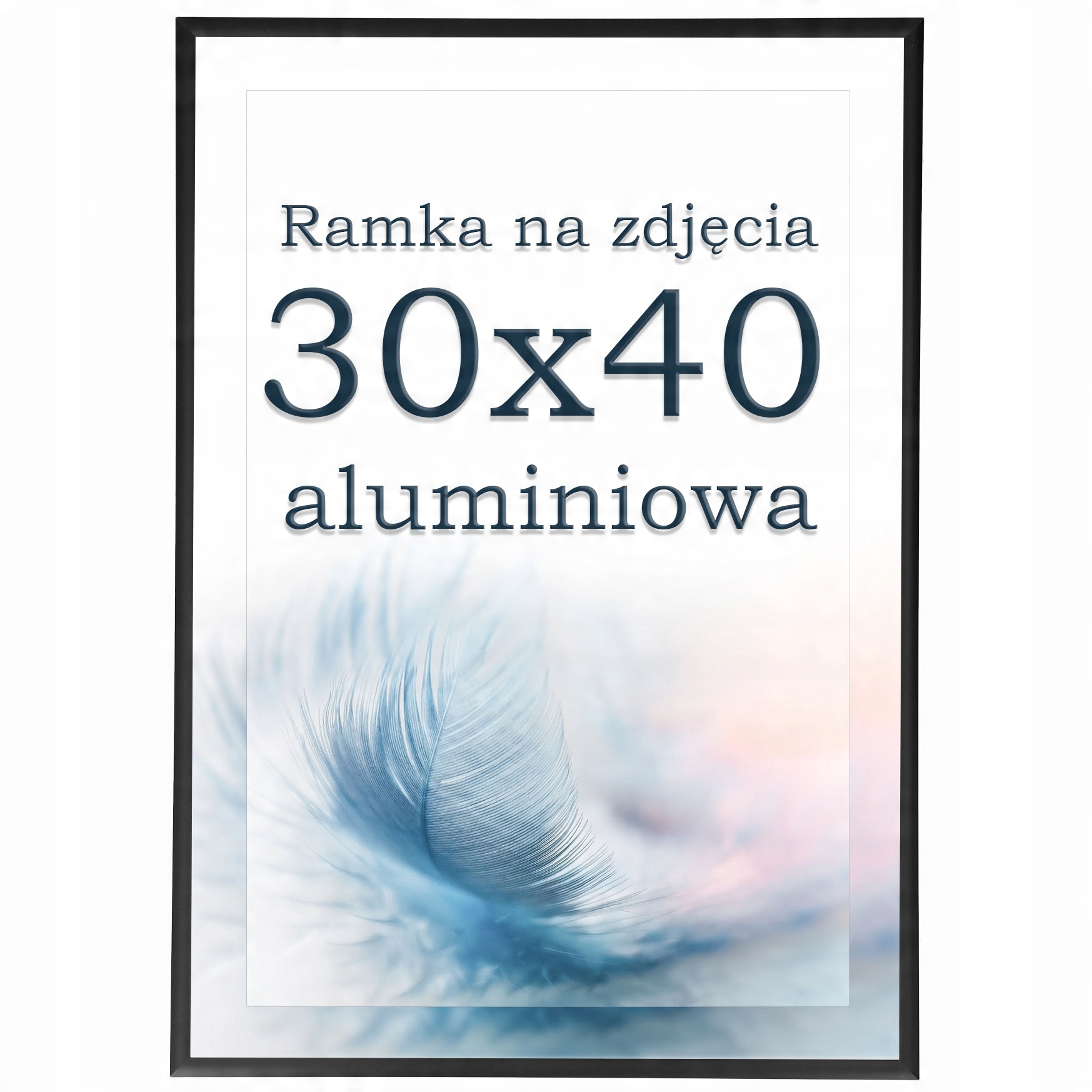 

Ramka 30x40 aluminiowa czarna ramki na zdjęcia