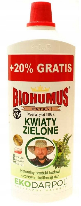 

Biohumus Extra Kwiaty Zielone Nawóz Organiczny 1L