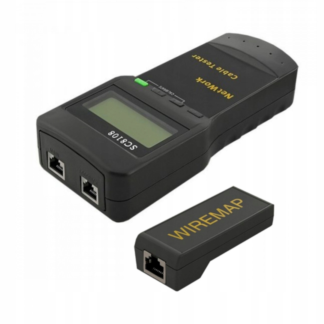 Tester Kabeláže LANTR45 RJ12 Bnc