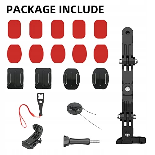 Uchwyt Na Kask Do GoPro Hero 13 DJI Osmo Action Kamera HD Czarny SUREWO — miniatura 8