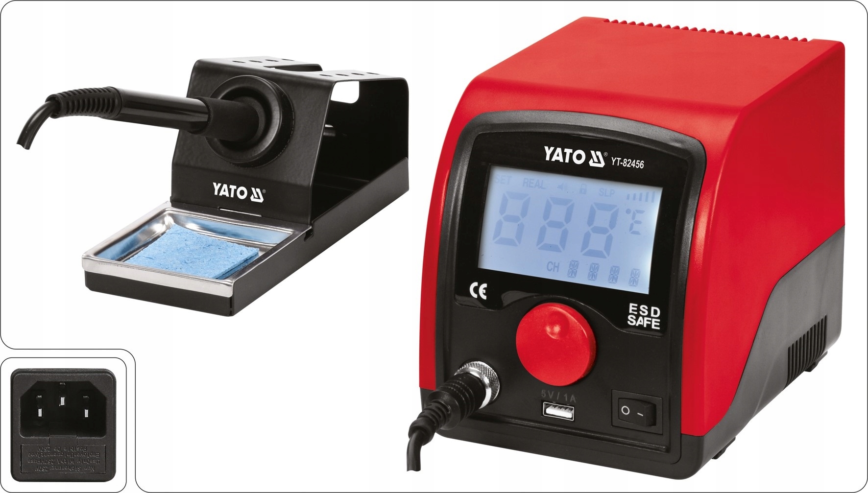 YATO STACJA LUTOWNICZA 3.5 LCD GROT 900M 75W Marka Yato
