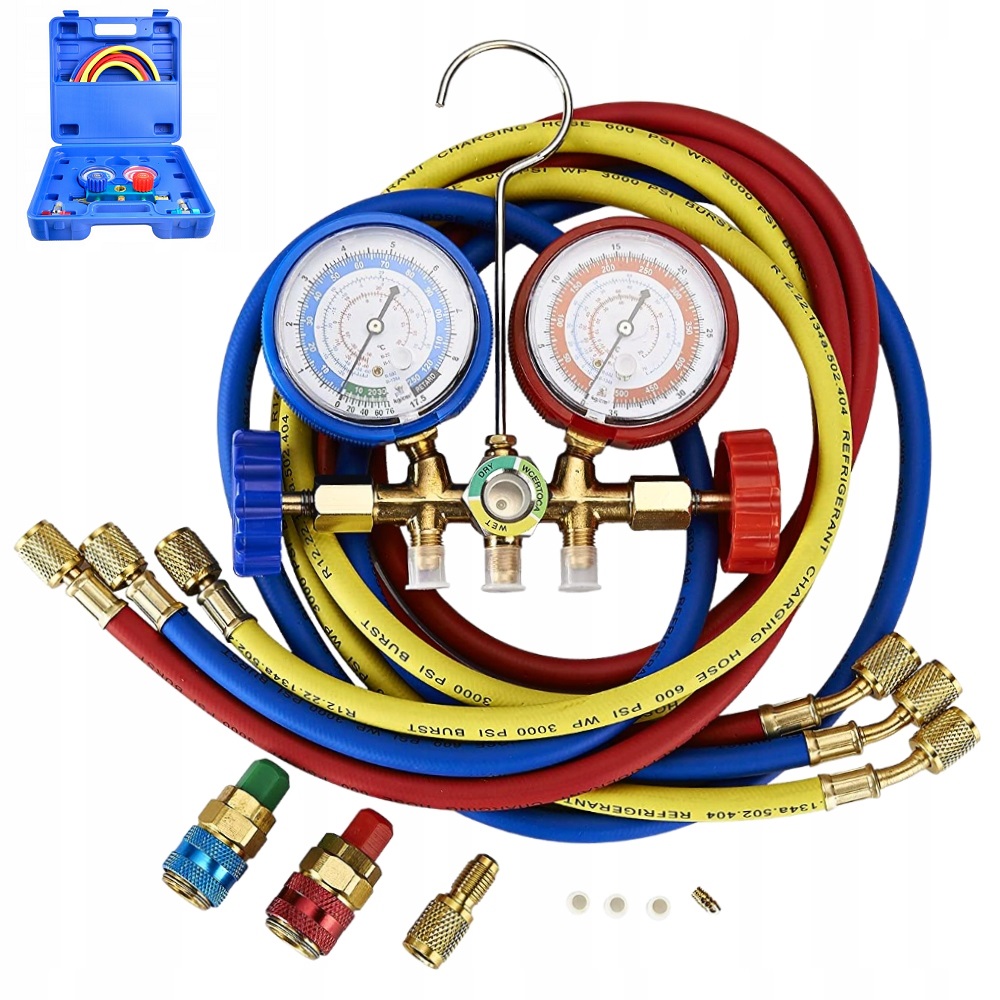 TESTER NAPELNIANIA MIERNIK KLIMATYZACJI MANOMETRY