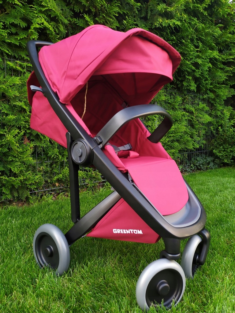 wózek Greentom Classic white/cherry Waga wózka 7 kg