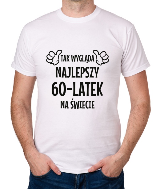 

koszulka Najlepszy 60-LATEK 60 Urodziny prezent