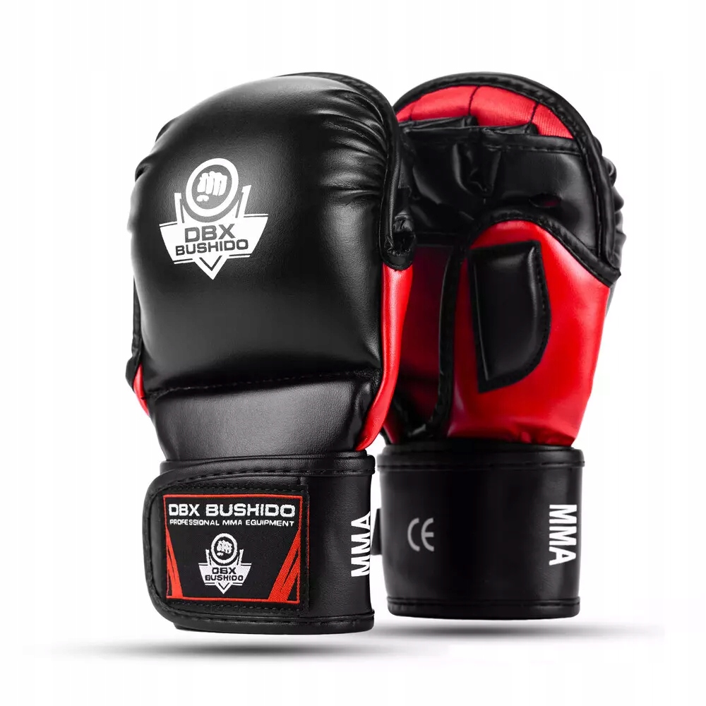 RĘKAWICE MMA KRAV MAGA TRENINGOWE CHWYTNE PIANKA DŁUGI RZEP DBX BUSHIDO S/M Marka DBX BUSHIDO